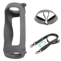 JBL Charge 5 - Housse de protection en silicone souple pour haut-parleur Bluetooth avec sangle