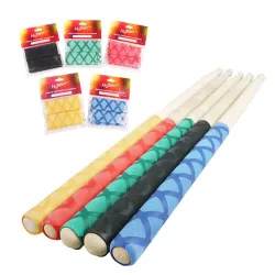 Poignées pour baguettes de tambour - bande antidérapante - 2 pièces