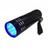 Mini lampe de poche UV - étanche - 9 LED
