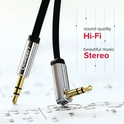 Câble audio AUX Ugreen - jack 3,5 mm - 0,5 m - 1 m - 1,5 m - 2 m - 3 m - 5 m
