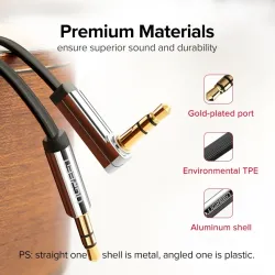 Câble audio AUX Ugreen - jack 3,5 mm - 0,5 m - 1 m - 1,5 m - 2 m - 3 m - 5 m