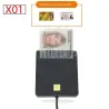 UTHAI - Lecteur de carte à puce - pour carte bancaire / SIM / IC / ID / EMV / SD / TF / MMC / USB - ISO / Windows / Linux / OS