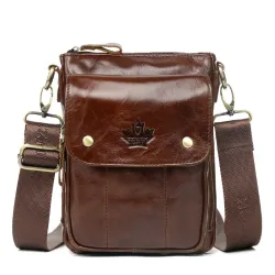 Sac à bandoulière luxueux - design à rabat - cuir véritable