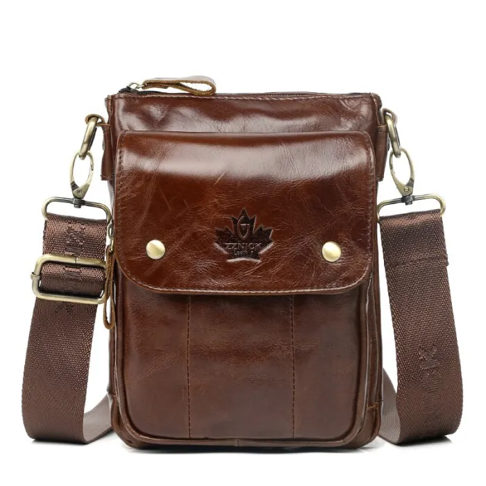 Sac à bandoulière luxueux - design à rabat - cuir véritable