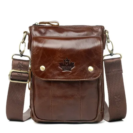 Sac à bandoulière luxueux - design à rabat - cuir véritable