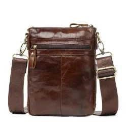 Sac à bandoulière luxueux - design à rabat - cuir véritable