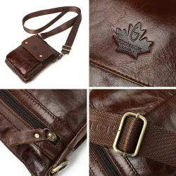 Sac à bandoulière luxueux - design à rabat - cuir véritable