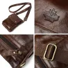 Sac à bandoulière luxueux - design à rabat - cuir véritable