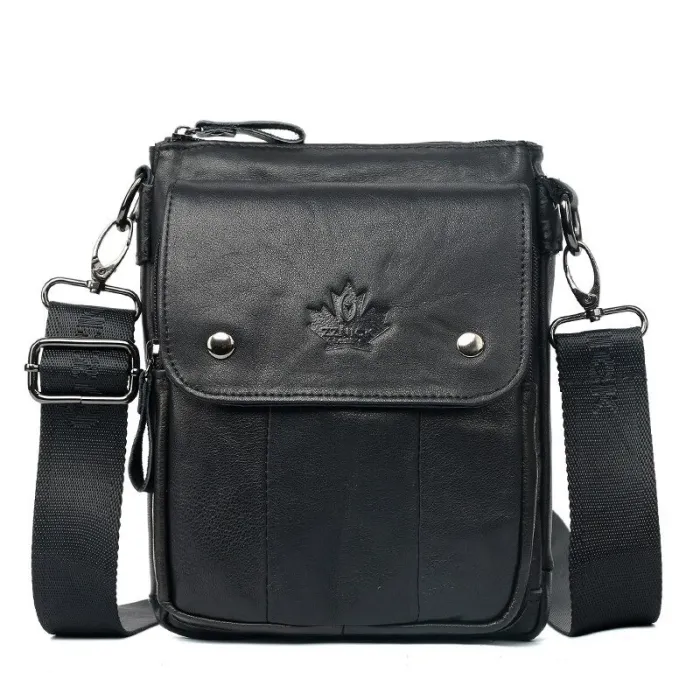 Sac à bandoulière luxueux - design à rabat - cuir véritable