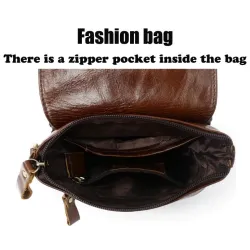 Sac à bandoulière luxueux - design à rabat - cuir véritable
