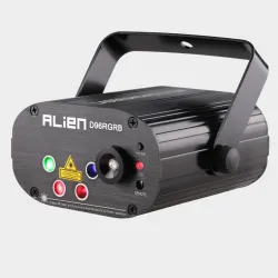 Mini lampe de scène - projecteur laser - avec télécommande - RVB - LED - 96 motifs