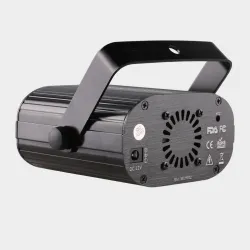 Mini lampe de scène - projecteur laser - avec télécommande - RVB - LED - 96 motifs