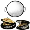 Réflecteur photographique 5 en 1 - disque rond pliable - avec sac - 60 cm