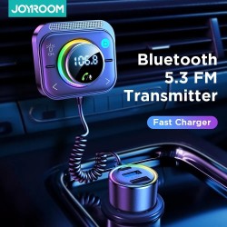 Transmetteur FM Bluetooth universel pour voiture - double chargeur USB - microphone intégré