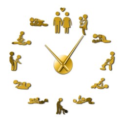 Positions Sexe / Kama Sutra - horloge murale