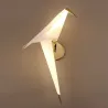Applique LED - design oiseau en papier origami