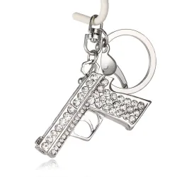 Mini pistolet à cristal - porte-clés
