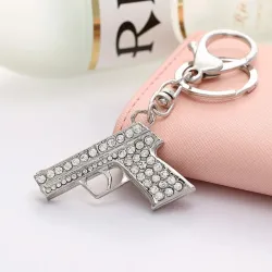 Mini pistolet à cristal - porte-clés