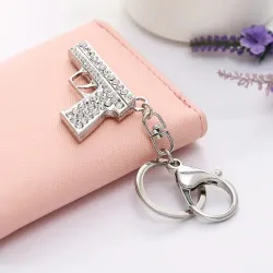 Mini pistolet à cristal - porte-clés