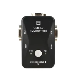 Commutateur KVM - répartiteur - 2 ports - USB 2.0 - 1920*1440 VGA SVGA