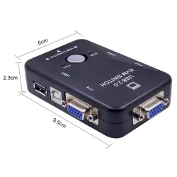Commutateur KVM - répartiteur - 2 ports - USB 2.0 - 1920*1440 VGA SVGA
