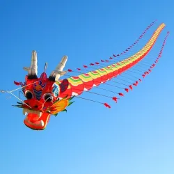 Dragon chinois traditionnel - cerf-volant - 7m