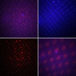 Points/étoiles colorés statiques en mouvement - Lumière laser de Noël - projecteur - étanche