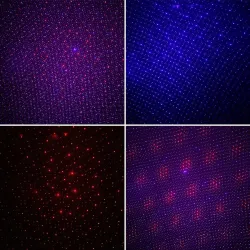 Points/étoiles colorés statiques en mouvement - Lumière laser de Noël - projecteur - étanche
