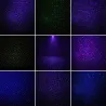 Points/étoiles colorés statiques en mouvement - Lumière laser de Noël - projecteur - étanche