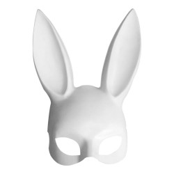 Masque facial avec oreilles de lapin - Halloween / mascarades