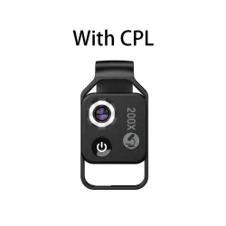 200x Magnification microscope lens with CPL mobile LED light - micro macro lensesLenses