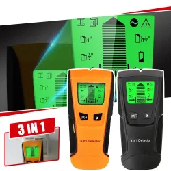 Détecteur de centre de montant électronique 3 en 1 – détecteur de métaux/fils sous tension AC