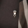 Dent avec couronne de cristal - broche