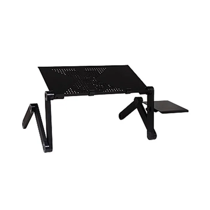 Support multifonction pour tablette/ordinateur portable - table - avec tapis de souris - réglable - pliable