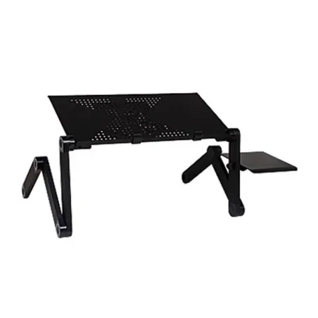 Support multifonction pour tablette/ordinateur portable - table - avec tapis de souris - réglable - pliable