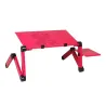 Support multifonction pour tablette/ordinateur portable - table - avec tapis de souris - réglable - pliable