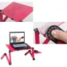 Support multifonction pour tablette/ordinateur portable - table - avec tapis de souris - réglable - pliable