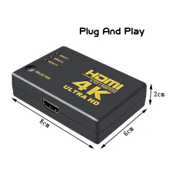3 Ports - Répartiteur HDMI - Ultra HD - DVD HDTV Xbox PS3 PS4 PS5 - 4K