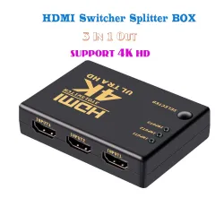 3 Ports - Répartiteur HDMI - Ultra HD - DVD HDTV Xbox PS3 PS4 PS5 - 4K
