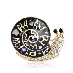 Broche escargot à la mode