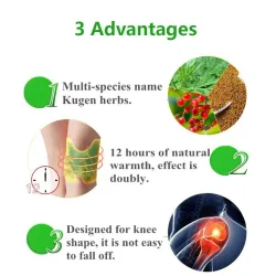 Knee plaster - wormwood extract - joint ache - rheumatoid pain relief - arthritis - 6 - 12 piecesMassage