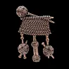 Tissage boule/fil - broche vintage