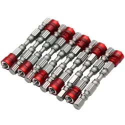 Embouts magnétiques PH2 65 mm à tige hexagonale - 10 pièces