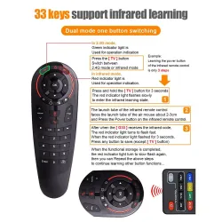 G30S - souris vocale vocale - télécommande intelligente pour Android TV Box
