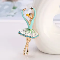 Ballet dancer - enamel broochBrooches