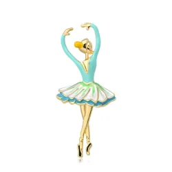 Ballet dancer - enamel broochBrooches