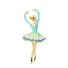 Ballet dancer - enamel broochBrooches
