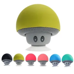 Mini enceinte Bluetooth - sans fil - avec ventouse - forme champignon