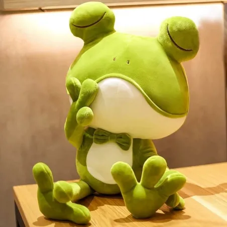 Grenouille endormie mignonne - peluche - 37-50cm