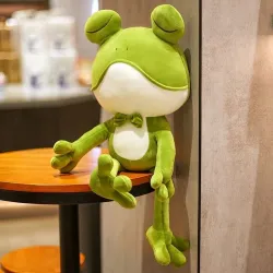 Grenouille endormie mignonne - peluche - 37-50cm